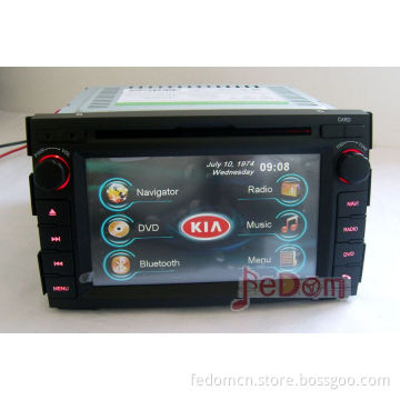 Hurry Run for Car Radio Multimedia DVD Player GPS Navigation Entertainment for KIA Ceed with Bluetooth iPod Connection Games Inside (C6227KC)